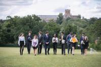 Description: Sixth Formers on Field