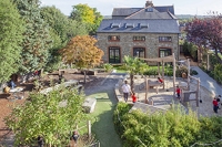 Description: Naturalistic play garden at the Kindergarten site