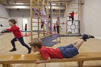 Description: Reception class gym in the hall