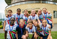 Description: Millfield Prep girls football champions