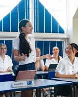 Description: Model United Nations conference at St Mary's Senior School Colchester (20) portrait
