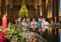 Description: 067 040 21stDec2019 - Salisbury Cathedral - New Nativity and Choristers - Photo by...