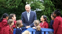 Description: Carl with girls
